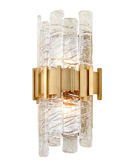  Ciro Wall Sconce in Antique Silver Leaf Stainless