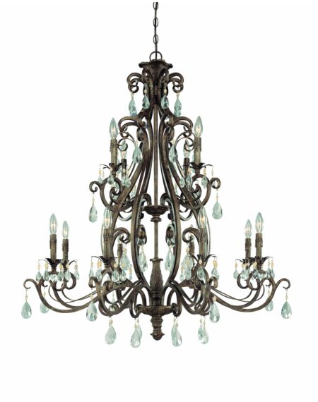 Craftmade Englewood 12-Light Traditional Chandelier in French Roast