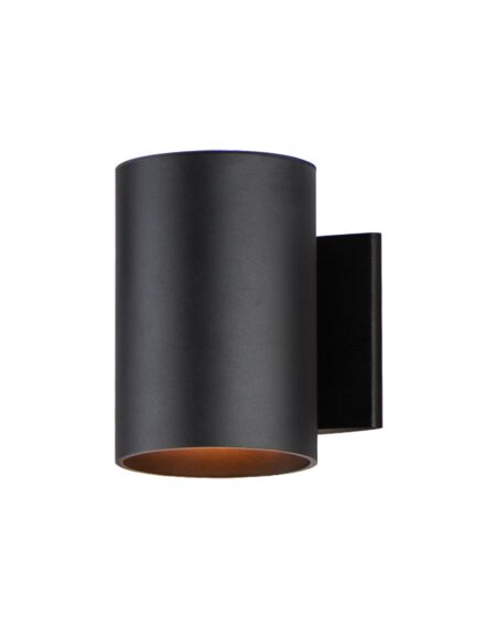Outpost 1-Light Outdoor Wall Lantern in Black