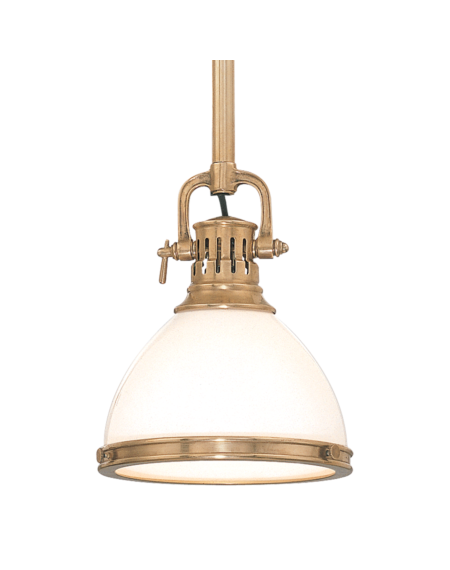 Hudson Valley Randolph 15 Inch Pendant Light in Aged Brass