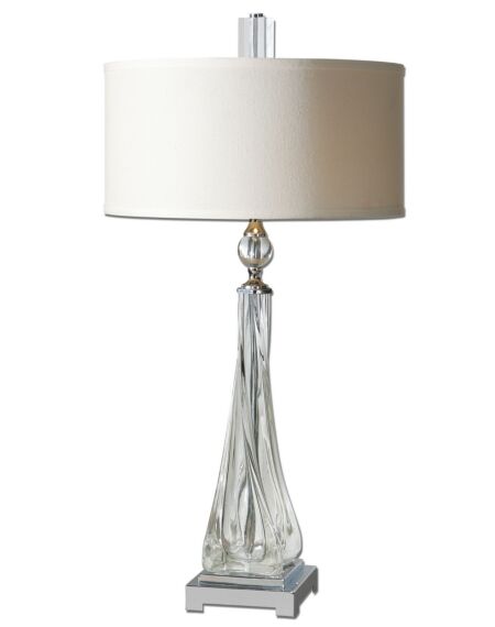 Grancona 2-Light Table Lamp in Polished Nickel
