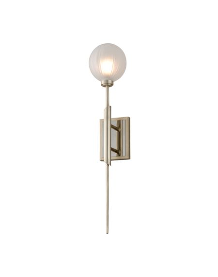  Tempest Wall Sconce in Satin Silver Leaf