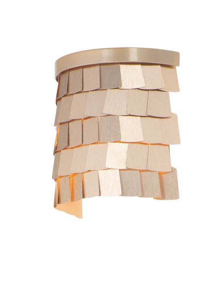  Glamour Wall Sconce in Champagne and Gold