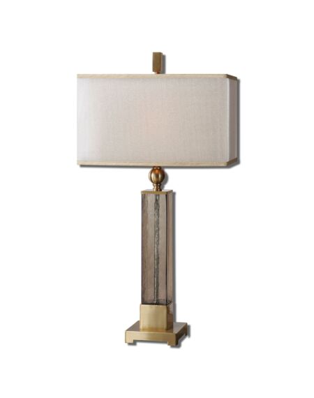 Caecilia 1-Light Table Lamp in Brushed Brass
