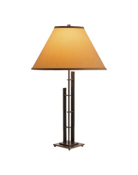 Hubbardton Forge 27 Metra Double Table Lamp in Natural Iron