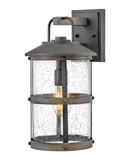 Hinkley Lakehouse 1-Light Outdoor Light In Aged Zinc