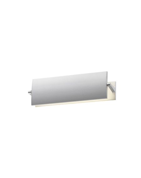Sonneman Aileron LED Wall Sconce in Bright Satin Aluminum
