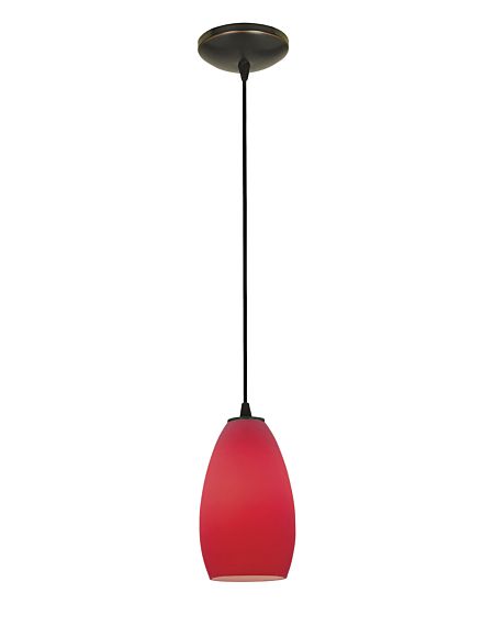 Champagne Red Corded Pendant Light