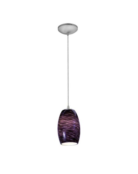 Chianti Purple Swirl Corded Pendant Light