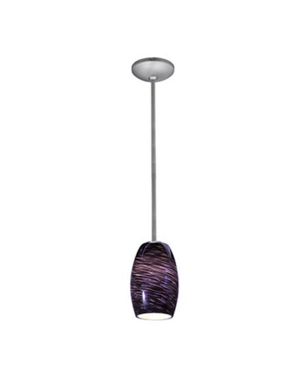 Chianti Purple Swirl Stem Pendant Light