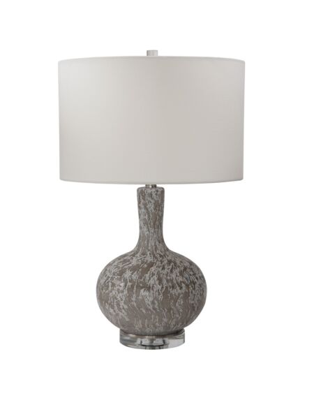 Turbulence 1-Light Table Lamp in Brushed Nickel