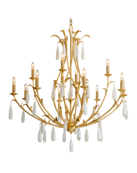  ProseccoTraditional Chandelier in Gold Leaf