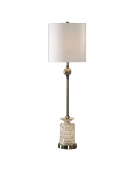 Flaviana 1-Light Buffet Lamp in Antique Brass