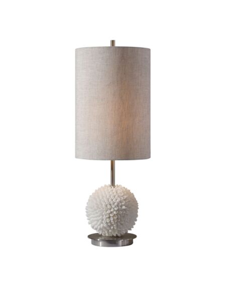 Cascara 1-Light Table Lamp in Brushed Nickel