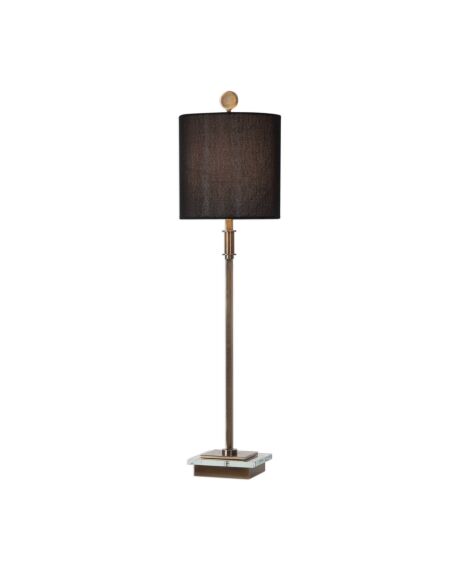 Volante 1-Light Table Lamp in Antique Brass