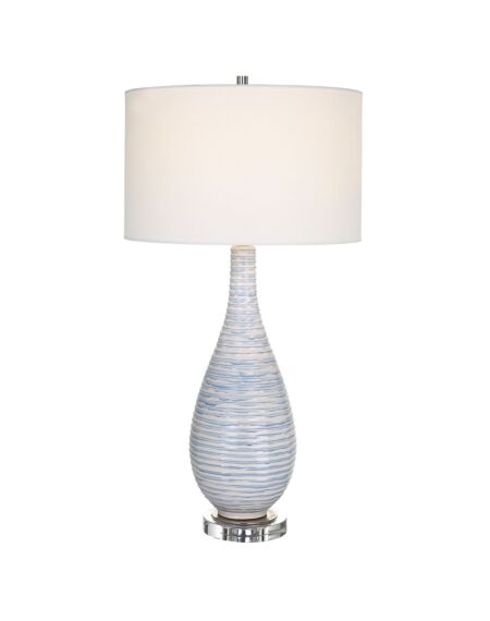 Clariot 1-Light Table Lamp in Polished Nickel