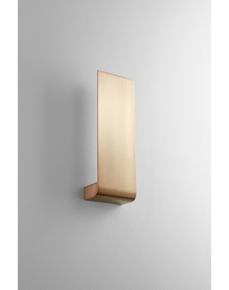 Halo 1-Light LED Wall Sconce in Satin Copper