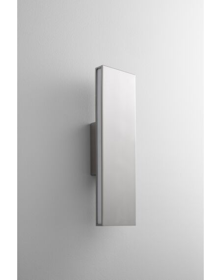 Pro file 2-Light LED Wall Sconce in Satin Nickel