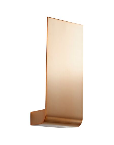 Halo 1-Light LED Wall Sconce in Satin Copper