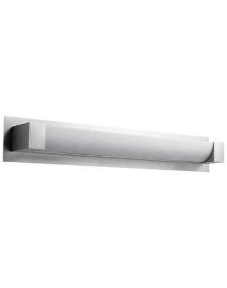 Balance 1-Light LED Bathroom Vanity Light in Satin Nickel
