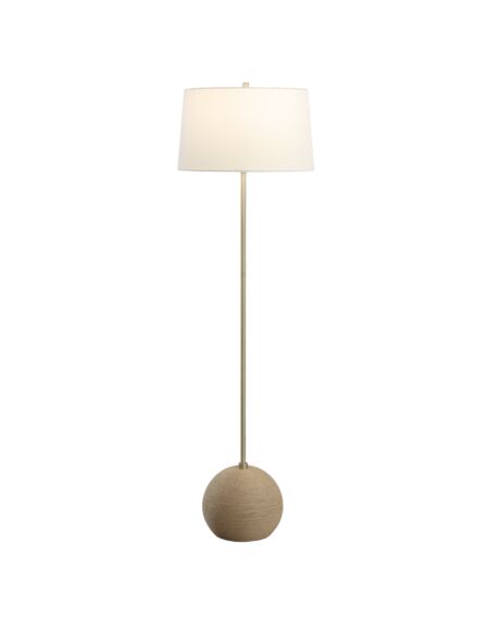 Uttermost 1-Light Captiva Brass Floor Lamp