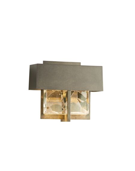 Hubbardton Forge 7 Shard Small LED Outdoor Sconce in Coastal Burnished Steel