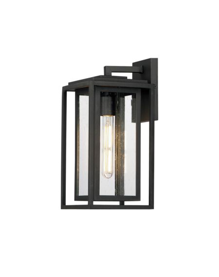 Cabana 1-Light Outdoor Wall Sconce in Black