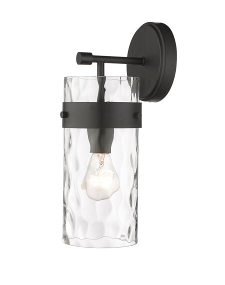 Z-Lite Fontaine 1-Light Wall Sconce In Matte Black