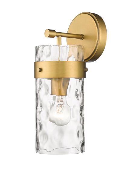 Z-Lite Fontaine 1-Light Wall Sconce In Rubbed Brass