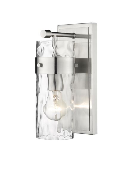 Z Lite Fontaine 1 Light Bathroom Vanity Light In Brushed Nickel