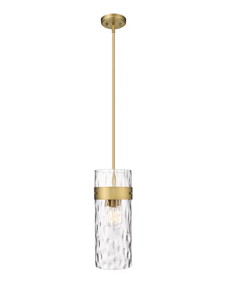 Z-Lite Fontaine 3-Light Pendant Light In Rubbed Brass
