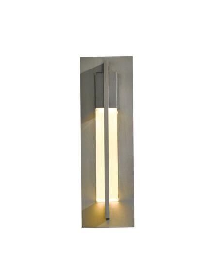 Hubbardton Forge 15 Axis Small Outdoor Sconce in Coastal Burnished Steel