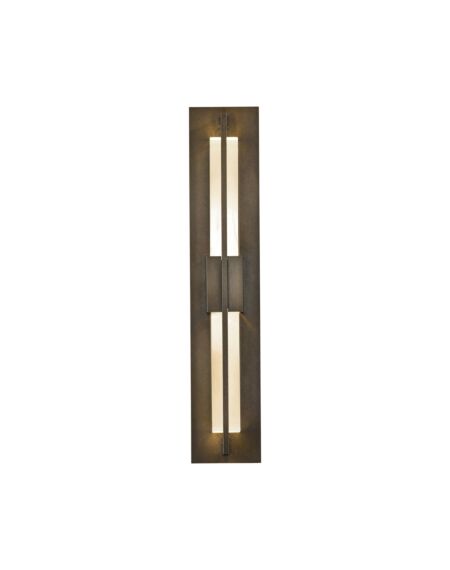 Hubbardton Forge 24 Double Axis Small LED Outdoor Sconce in Coastal Bronze