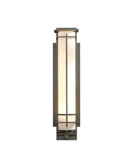 Hubbardton Forge 27 After Hours Large Outdoor Sconce in Coastal Dark Smoke