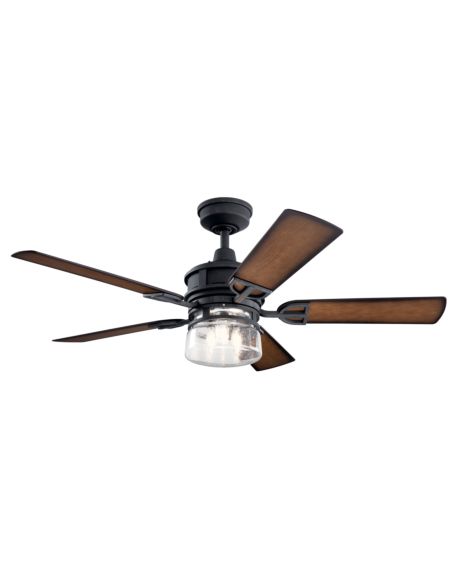 Lyndon Patio 52" Indoor/Outdoor Ceiling Fan in Distressed Black