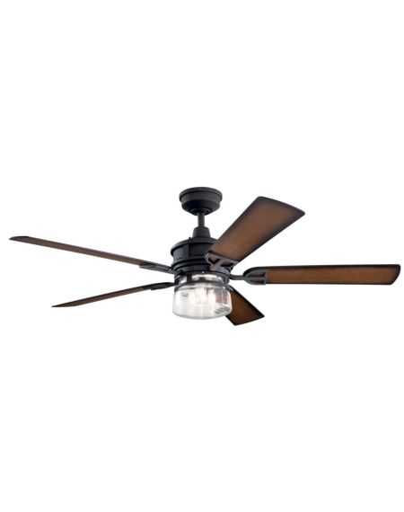 Lyndon Patio 60" Indoor/Outdoor Ceiling Fan in Distressed Black