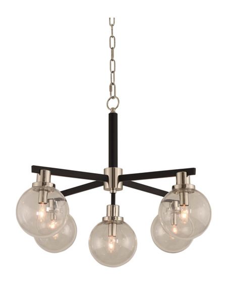  Cameo Pendant Light in Matte Black Finish With Nickel Accents