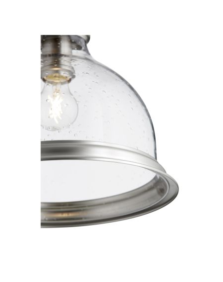  Ceiling Light in Satin Nickel with
