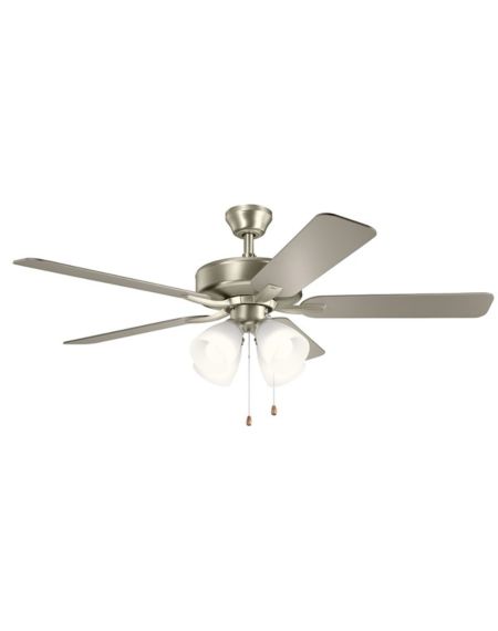  Basics Pro Premier 52" Indoor Ceiling Fan in Brushed Nickel