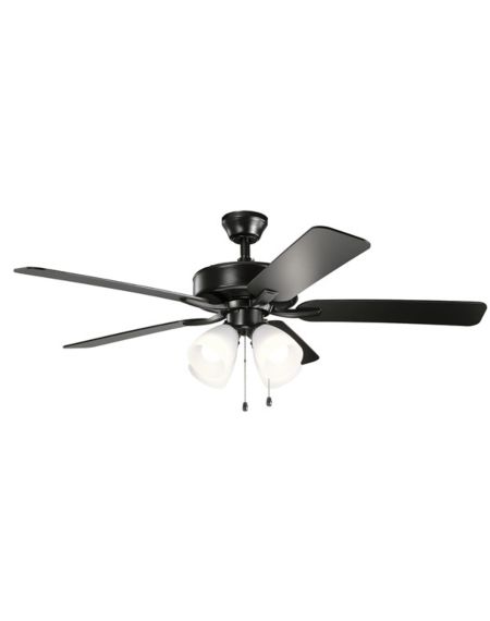  Basics Pro Premier 52" Indoor Ceiling Fan in Satin Black