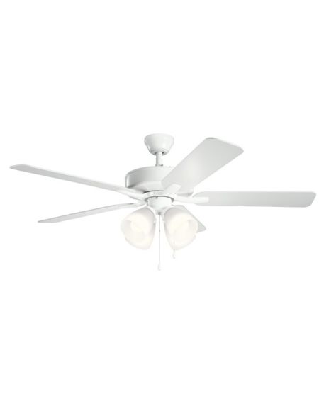  Basics Pro Premier 52" Indoor Ceiling Fan in White