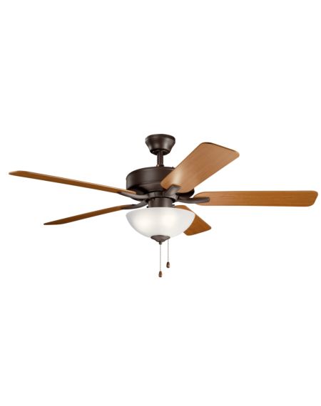  Basics Pro Select 52" Indoor Ceiling Fan in Satin Natural Bronze