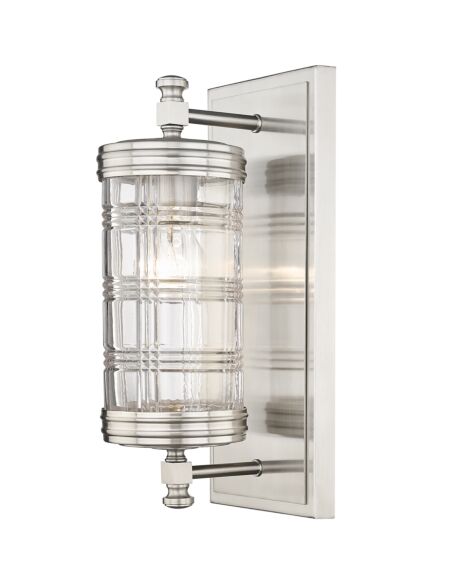Z-Lite Archer 1-Light Wall Sconce In Brushed Nickel