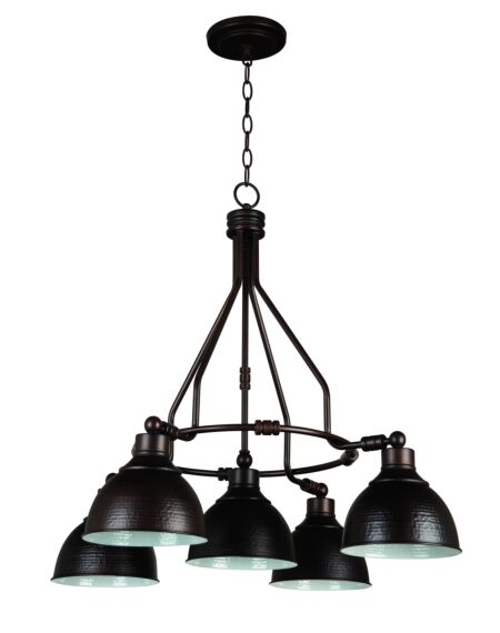 Craftmade Timarron 5-Light Transitional Chandelier in Aged Bronze Brushed