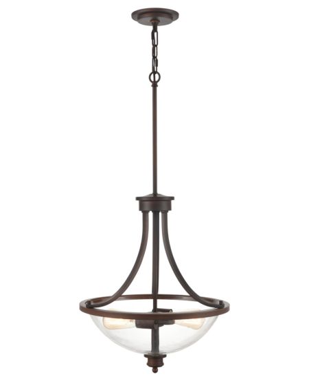   Transitional Chandelier in Rubbed Bronze