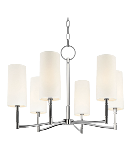  Dillon Chandelier in Polished Nickel