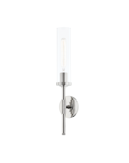 Hudson Valley Bowery Wall Sconce in Polished Nickel