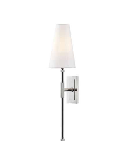 Hudson Valley Bowery Wall Sconce in Polished Nickel