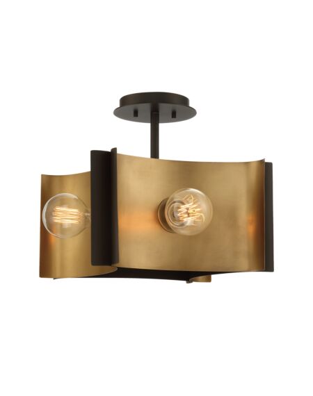 Eurofase Metallo 4-Light Ceiling Light in Bronze