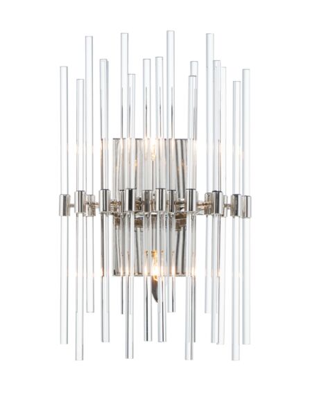 Divine 2-Light Wall Sconce in Polished Nickel